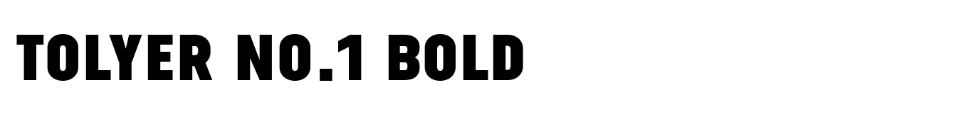 Tolyer No.1 Bold